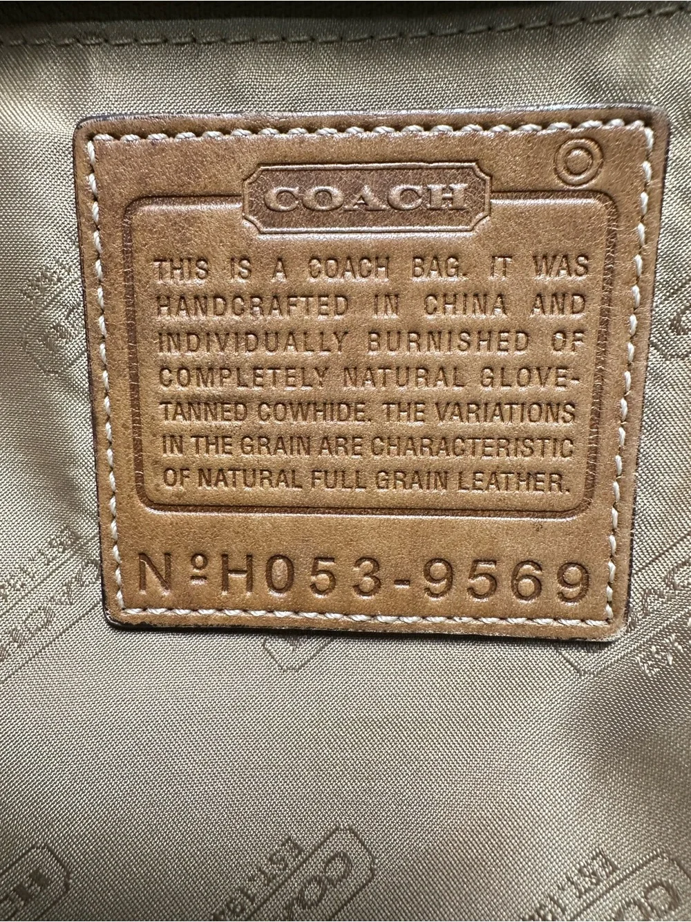 Vintage Coach British Tan Soft Leather Drawstring Backpack with Buckle Flap